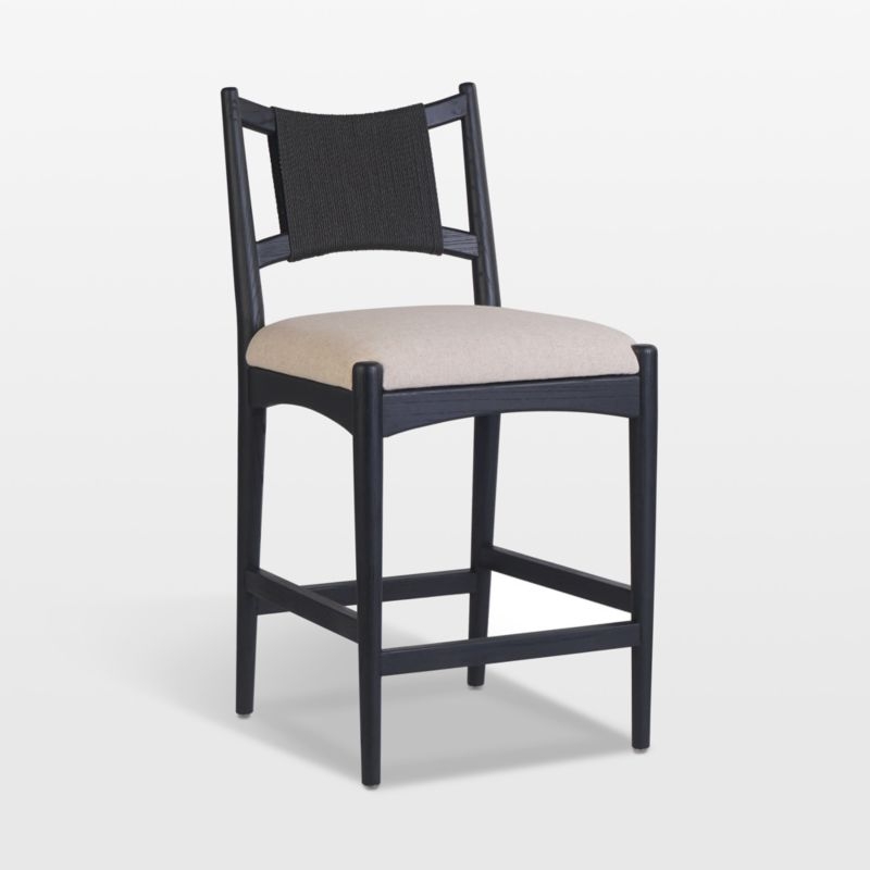 Haddon Black Rush Counter Stool - Image 3