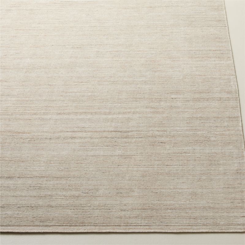 Leera Handloomed Warm White Performance Area Rug 5'X8' - Image 1