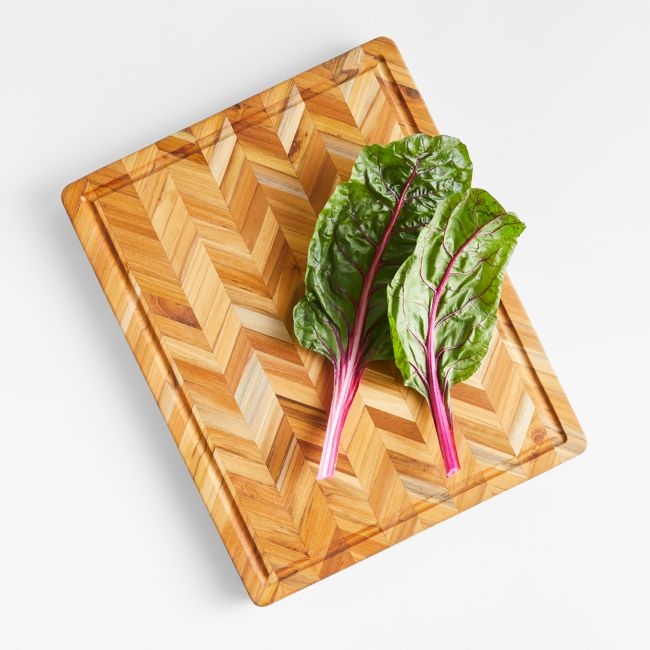 Teakhaus Herringbone Cutting Board 20"x16" - Image 0