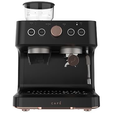 General Electric Cafe Manual Espresso Maker, Semi-Automatic, Silver - Image 1