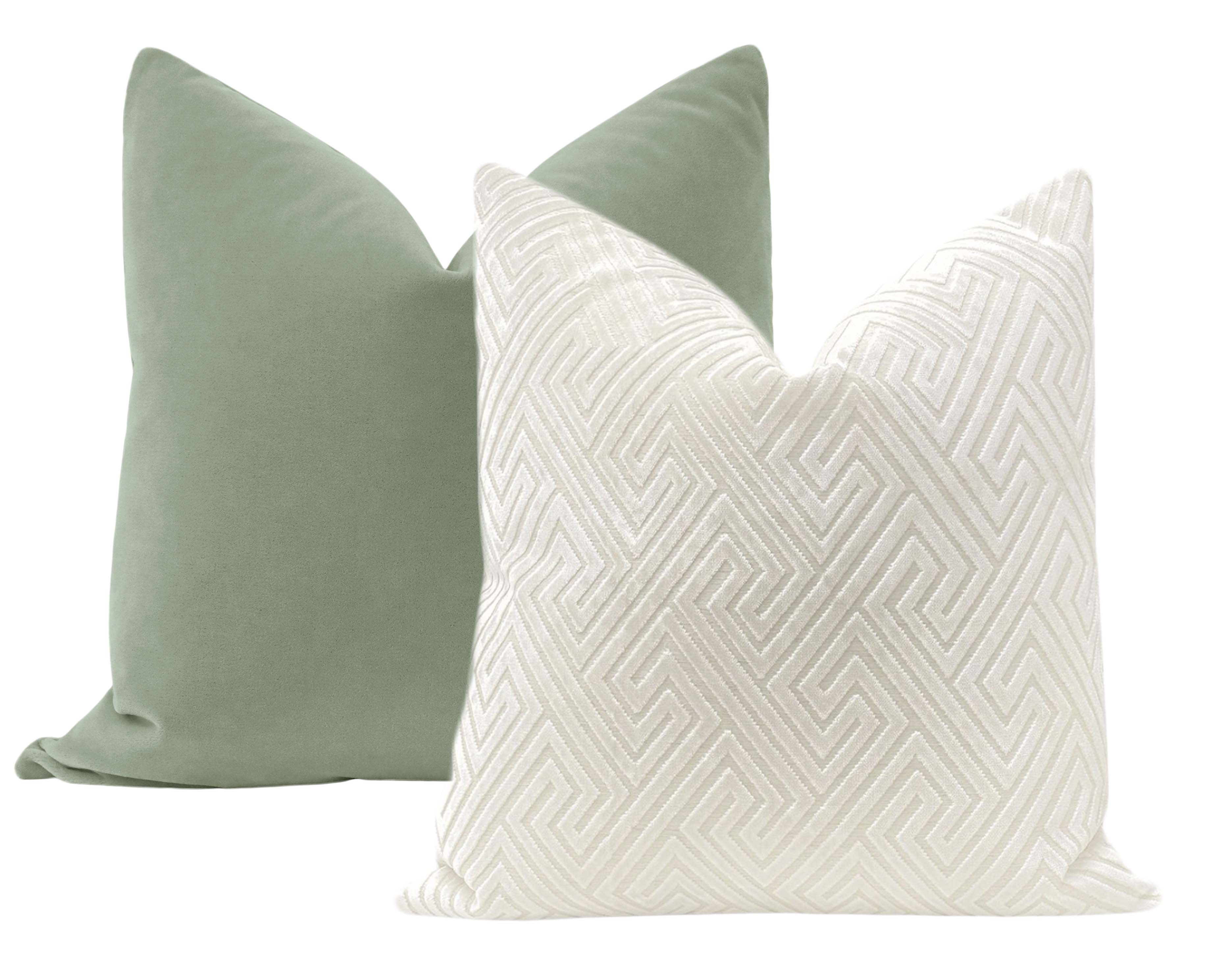 MOHAIR VELVET // EUCALYPTUS - 14" X 36" - Image 3