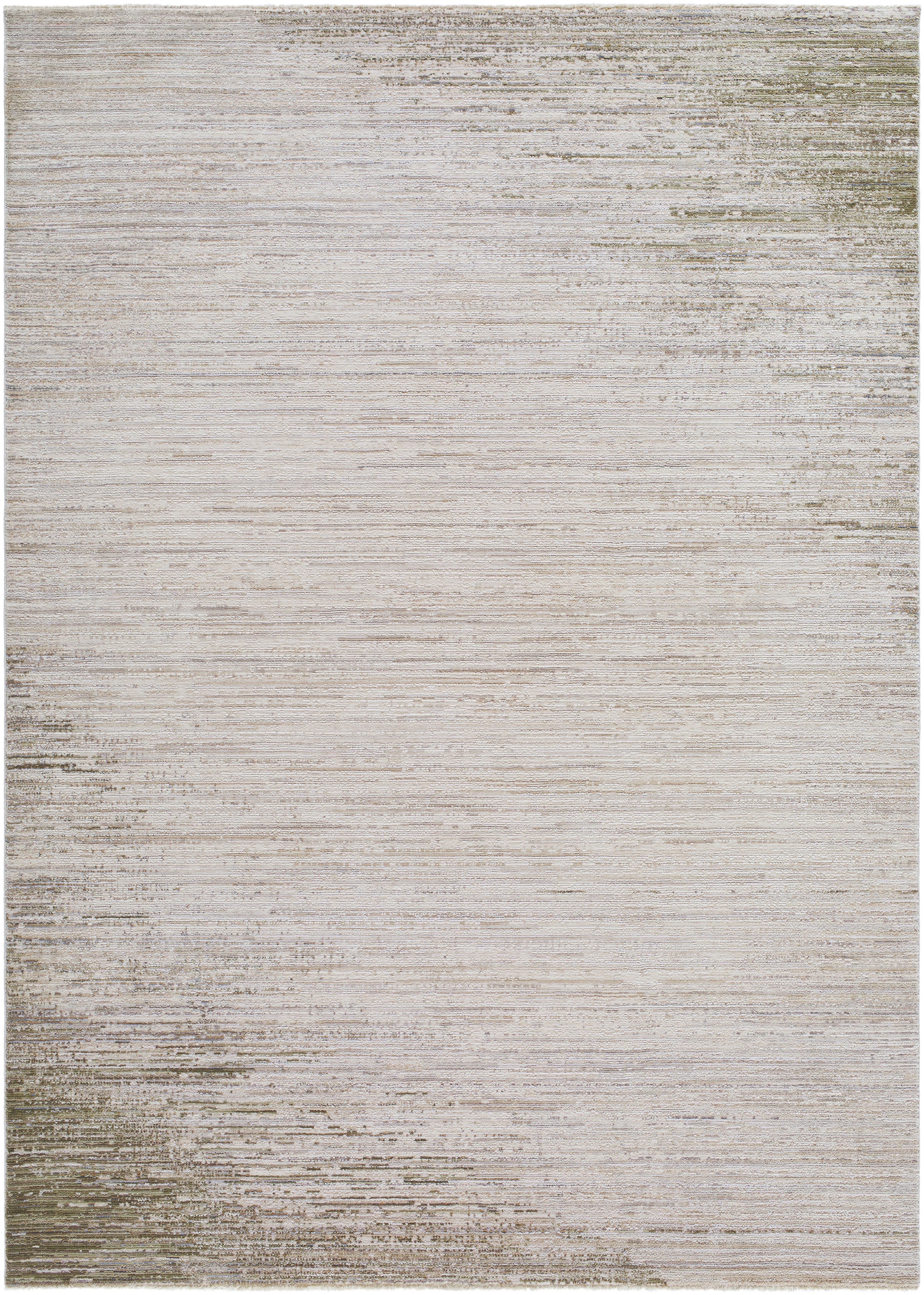 Mansfield White Indoor 6'7" x 9' Machine Woven Rug - Image 0