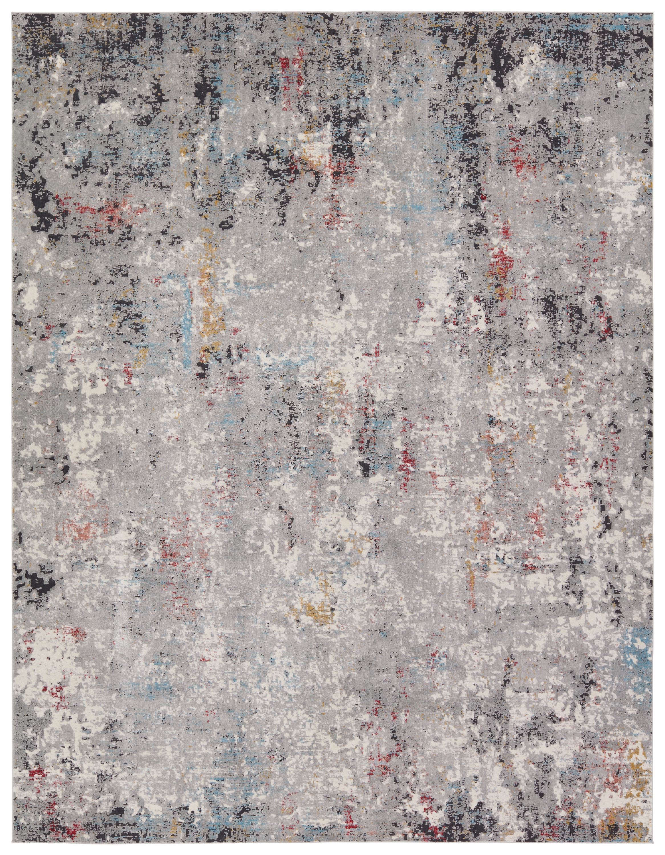 Vasari Abstract Gray/White Area Rug (9'X12') - Image 0