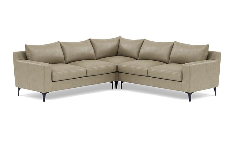 Sloan Leather 4-Seat Corner Sectional Sofa - Image 1