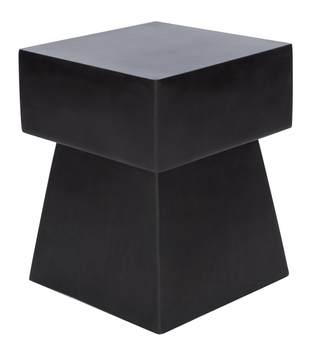 Zen In/Outdoor Accent Stool - Black - Safavieh - Image 5