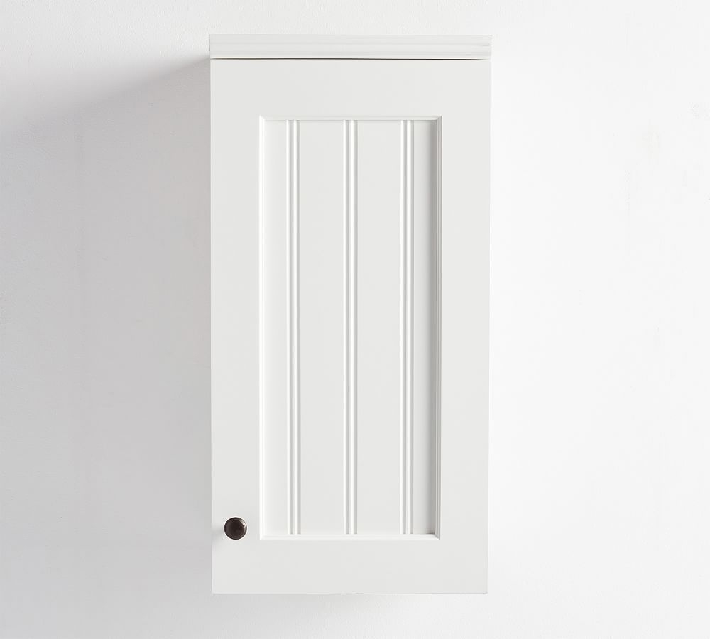 Aubrey Right Door Cabinet, White, 15"W - Image 0