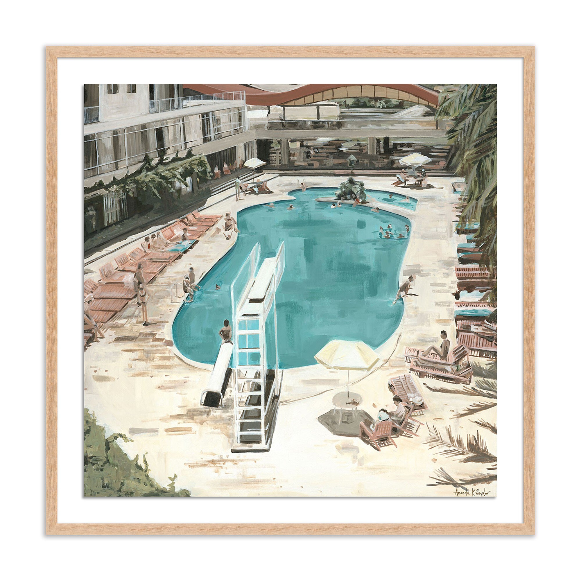 August. 1969 by Amanda Snyder - Vertical Grain 2.5 White Oak - Image 0