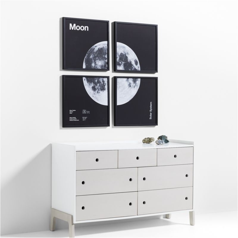 Moon 4-Piece Framed Wall Art Print - Image 4