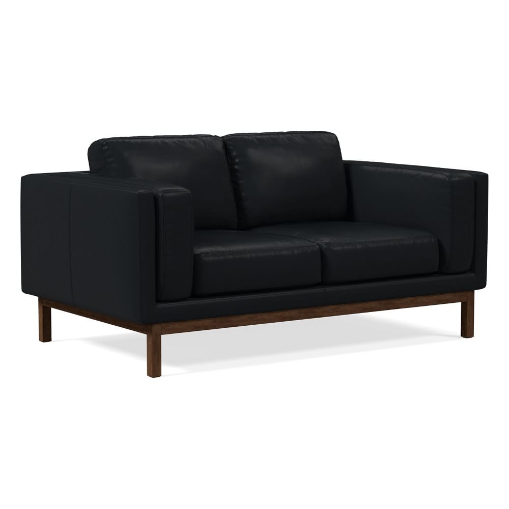 Dekalb 68" Sofa, Sierra Leather, Licorice, Acorn - Image 0