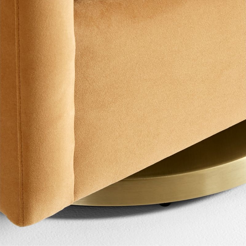 Milo Tan Nursery Swivel Glider Chair - Image 5