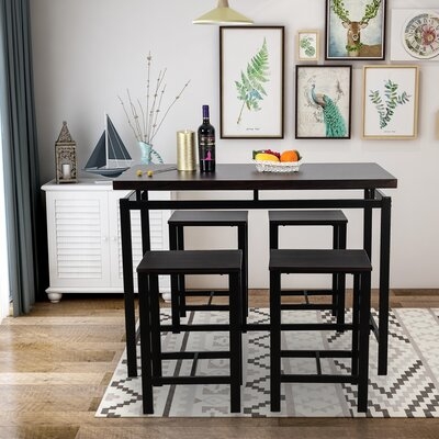 5 Piece Dining Table Set With Counter And Pub Height - Image 0