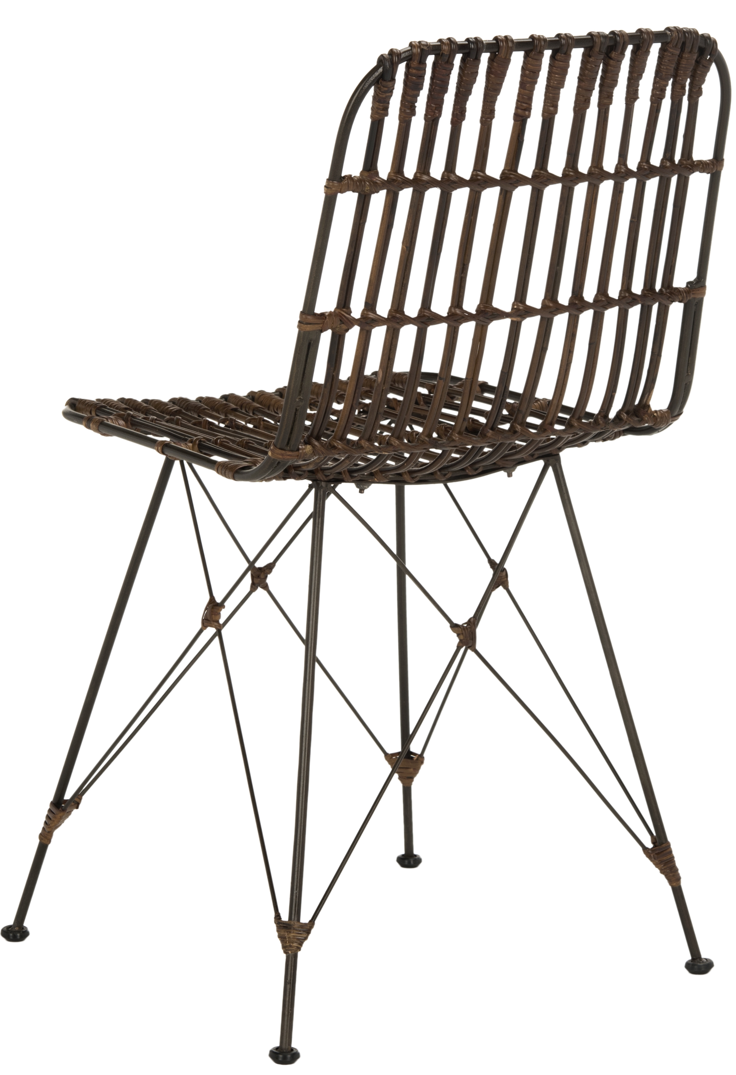 Minerva Wicker Dining Chair (Set of 2) - Croco Brown - Arlo Home - Image 5