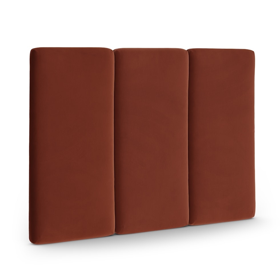 Noel Queen Velvet Headboard - Hale Rust - Image 2
