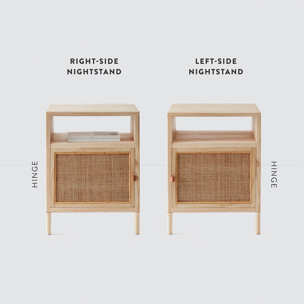 The Citizenry Kayan Nightstand Mindi & Cane | Light Wood - Image 4