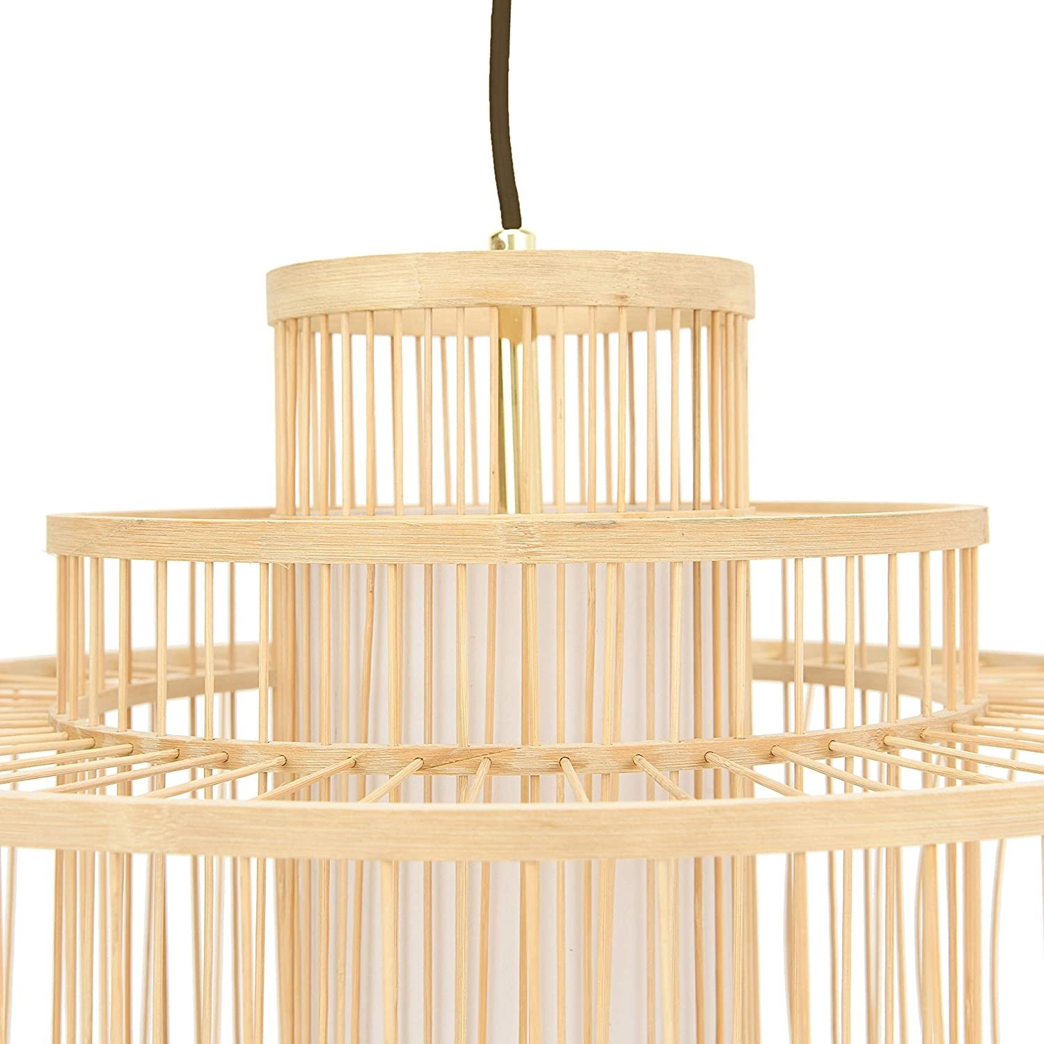 Bamboo Pendant Light, 19.63" - Image 2