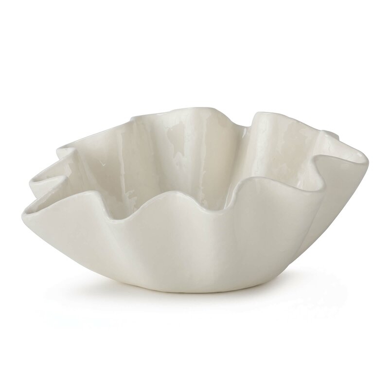 Regina Andrew Ruffle Ceramic Bowl - Image 0