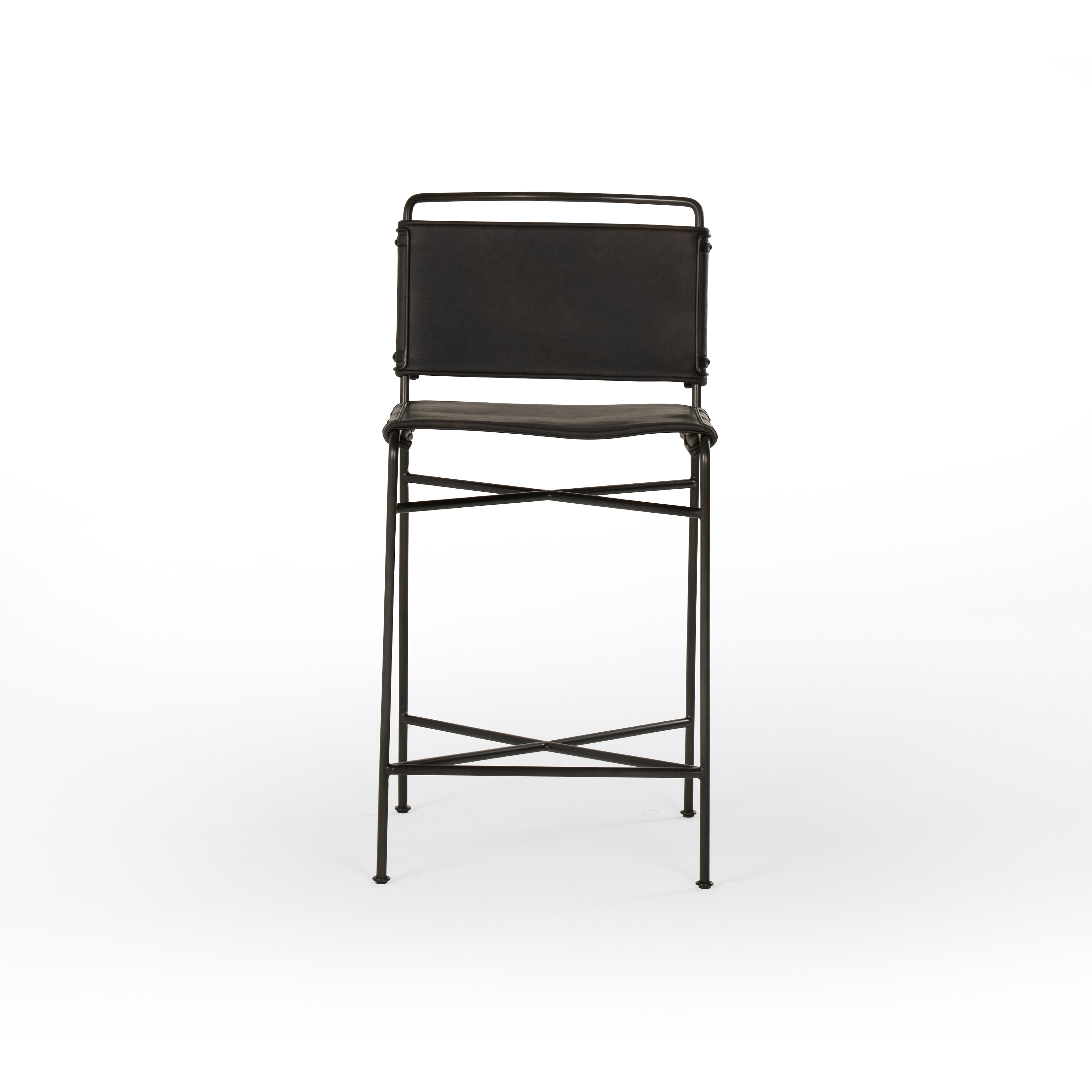 Wharton Bar + Counter Stool - Distressed Black - Image 2