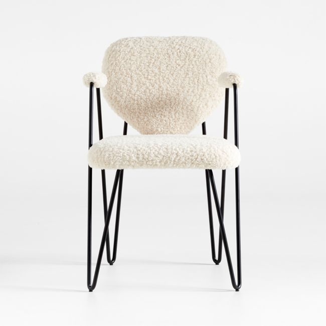 Apres Shearling Dining Armchair - Image 0