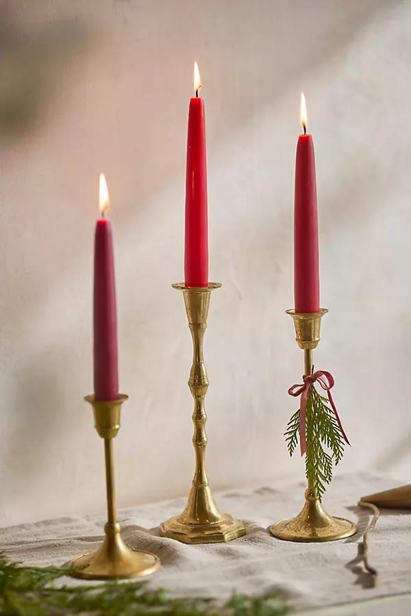 Unscented Taper Candles, Set of 6 Reds - Image 0