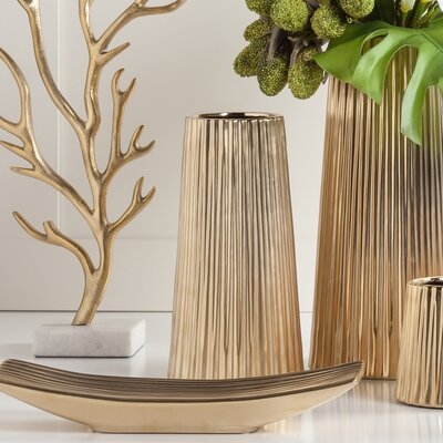 Weslaco Tapered Modern Ceramic Table Vase - Image 0