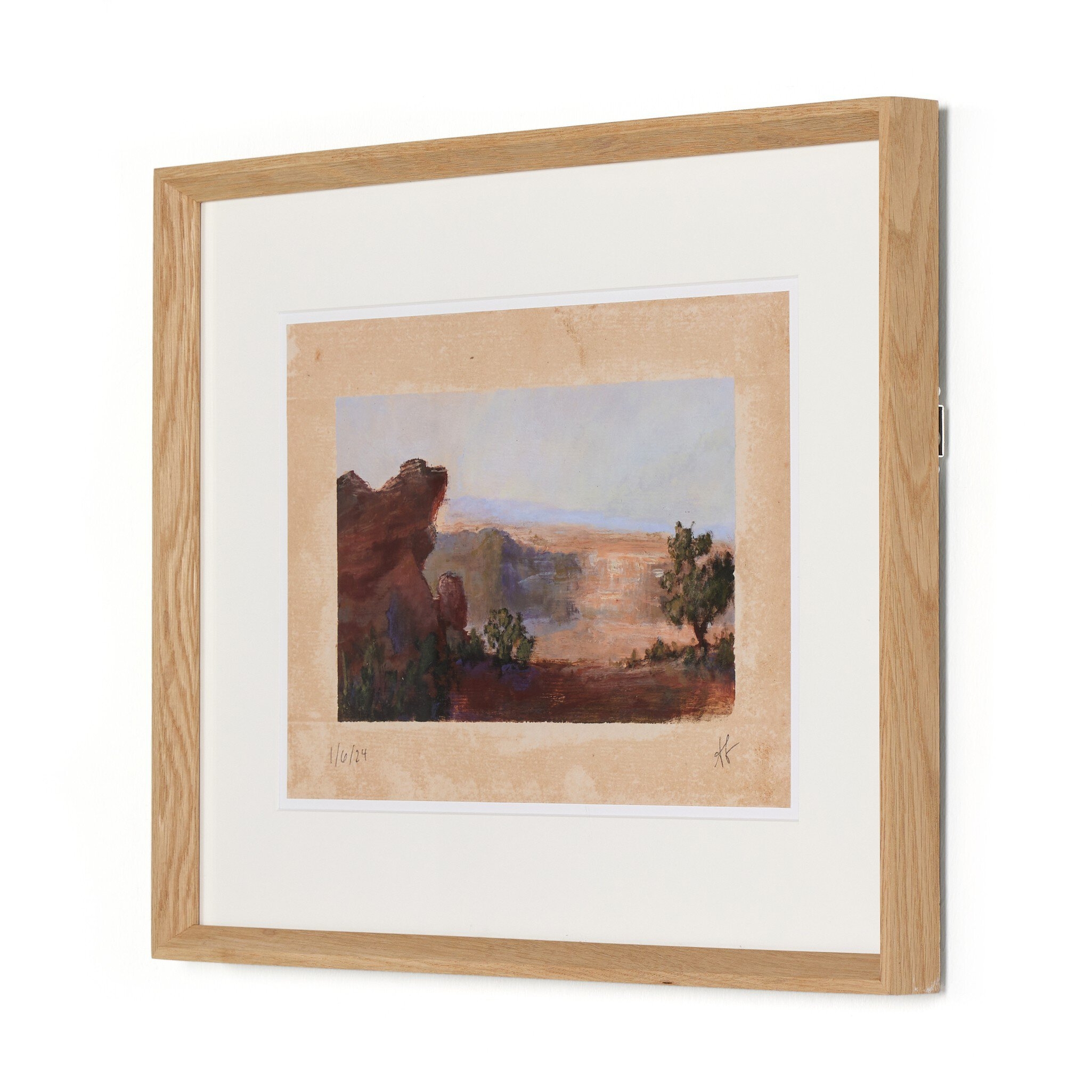 Desert III by Aileen Fitzgerald - RoofTop 1.5 Vertical Grain White Oak - Image 1