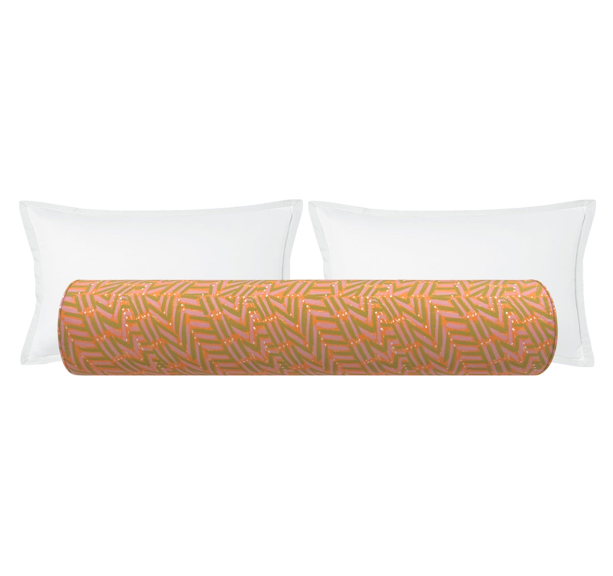 THE BOLSTER :: V DOTS // AUTUMN | TEIL TEXTILES - TWIN // 9" X 24" - Image 0