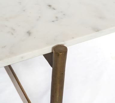 Montague Marble Coffee Table, Ebony - Image 2