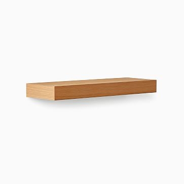 Volume (60"x 8"D) Floating Shelf, Oak - Image 2