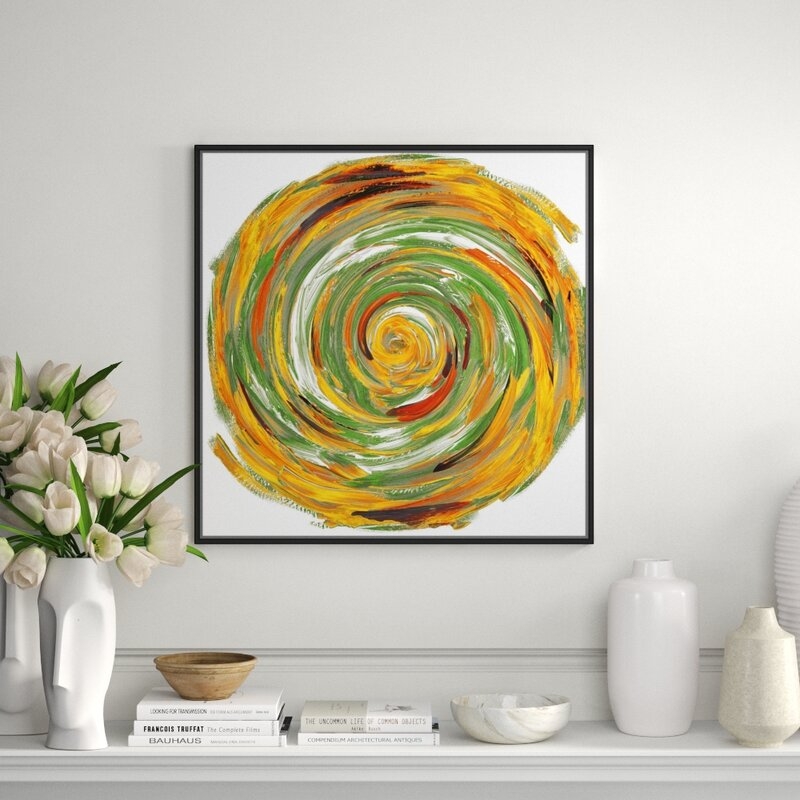 JBass Grand Gallery Collection Mix Tornado - Framed Painting on Wrapped Canvas - Image 0