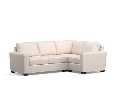 SoMa Fremont Square Arm Upholstered Right Arm 3-Piece Corner Sectional, Polyester Wrapped Cushions, Performance Everydaylinen(TM) Ivory - Image 0