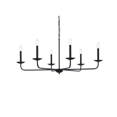 Seneca 6 - Light Candle Style Classic/Traditional Chandelier - Image 0
