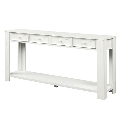 TREXM Console Table For Entryway Hallway Sofa Table With Storage Drawers And Bottom Shelf - Image 0