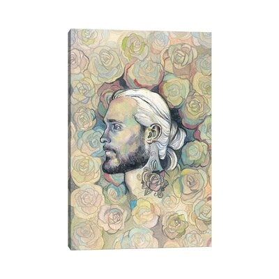 Rose Tattoo - Hipster Chic by Fanitsa Petrou - Wrapped Canvas Drawing Print - Image 0