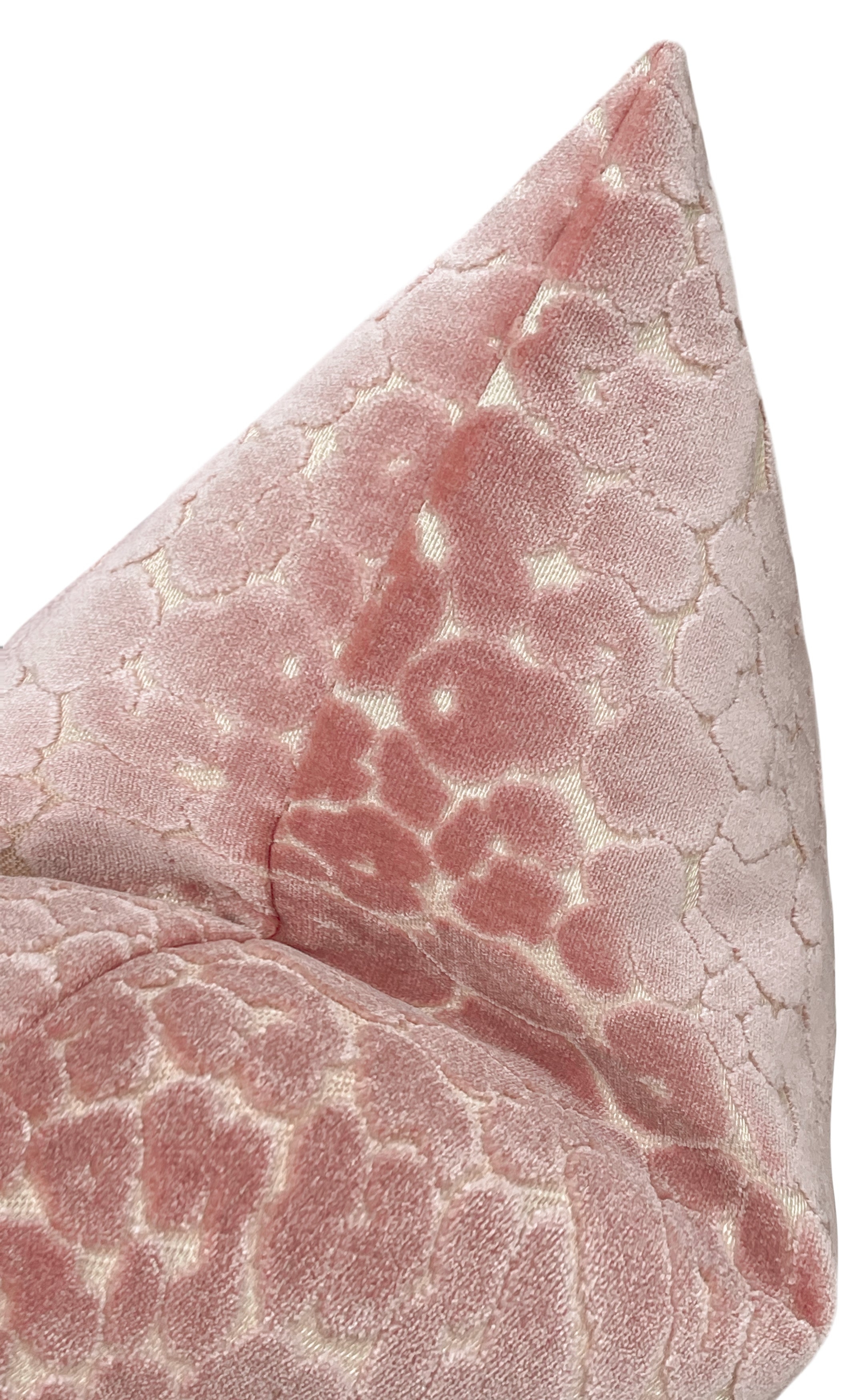 LEOPARD CUT VELVET // PINK PEONY - 20" X 20" - Image 2