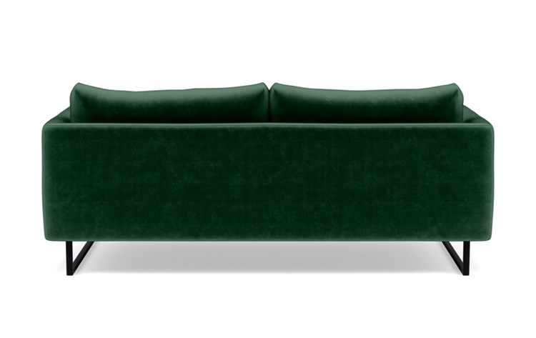Owens Sofa with Green Malachite Fabric and Matte Black legs - Image 3