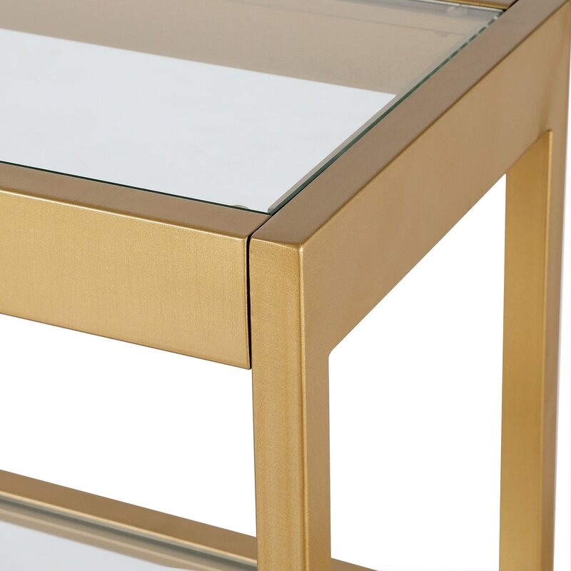 Port Lincoln Console Table, Brass - Image 3