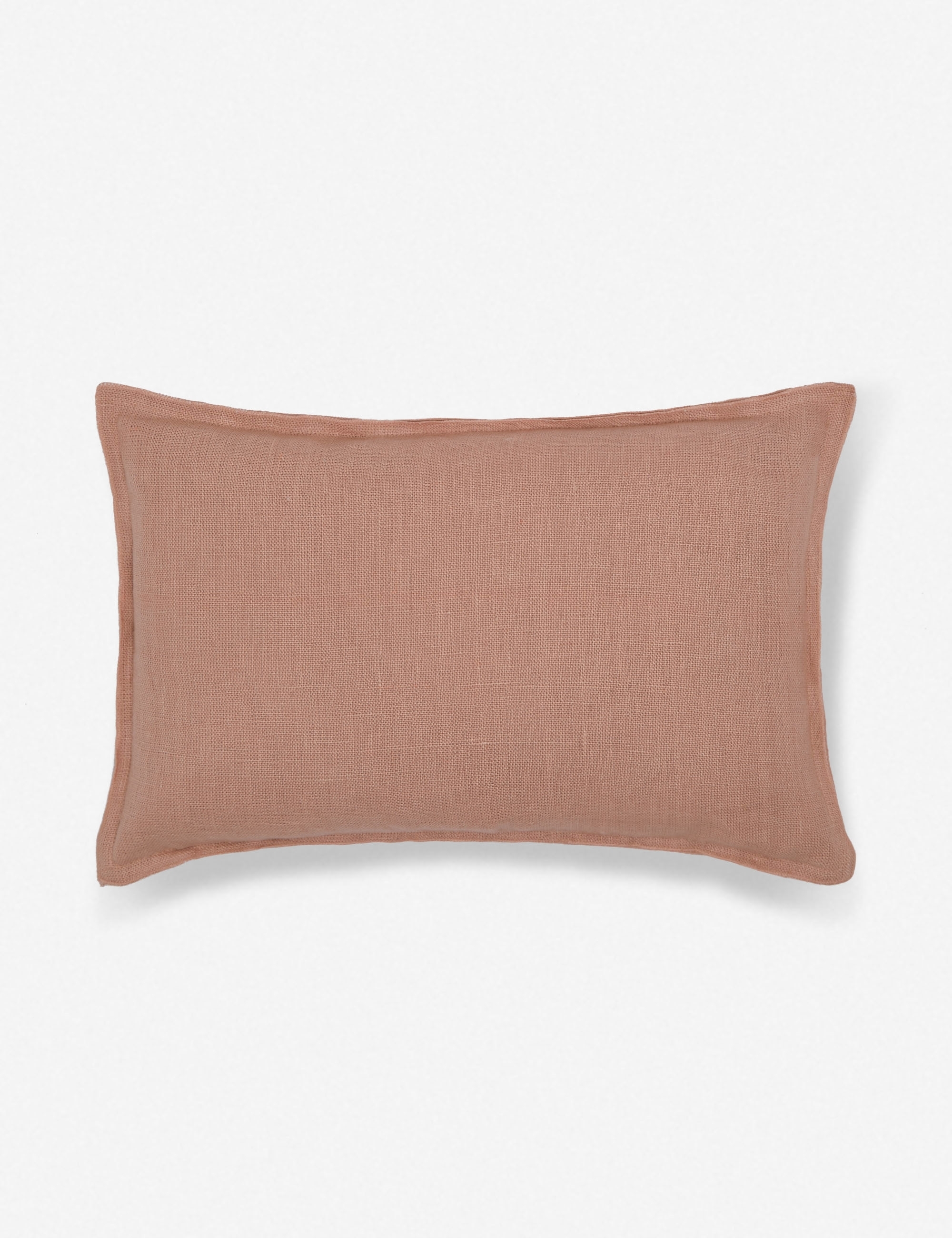 Arlo Linen Lumbar Pillow, Terracotta - Image 1