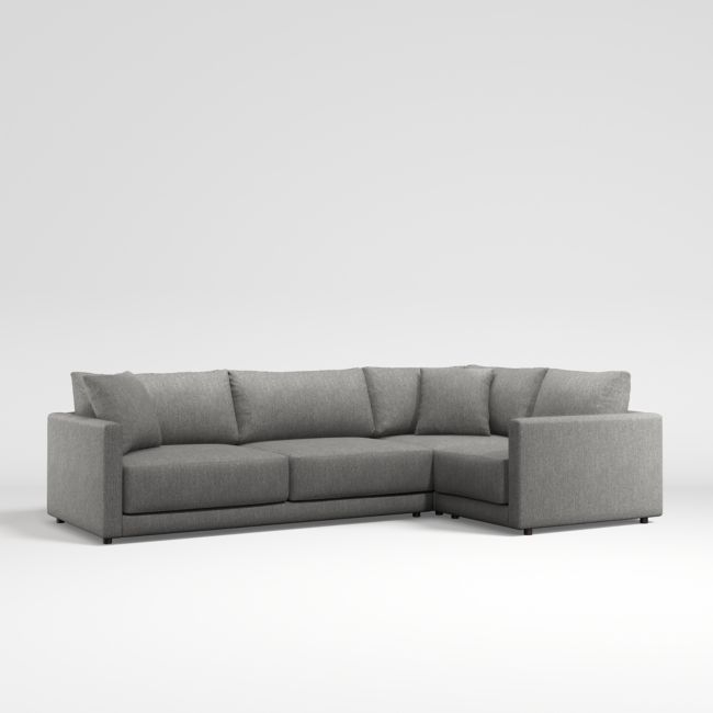 Gather Deep 3-Piece L-Shaped Sectional Sofa - Image 1