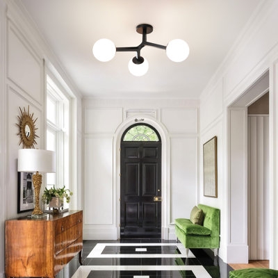 Janto Glass Semi Flush Mount - Image 1