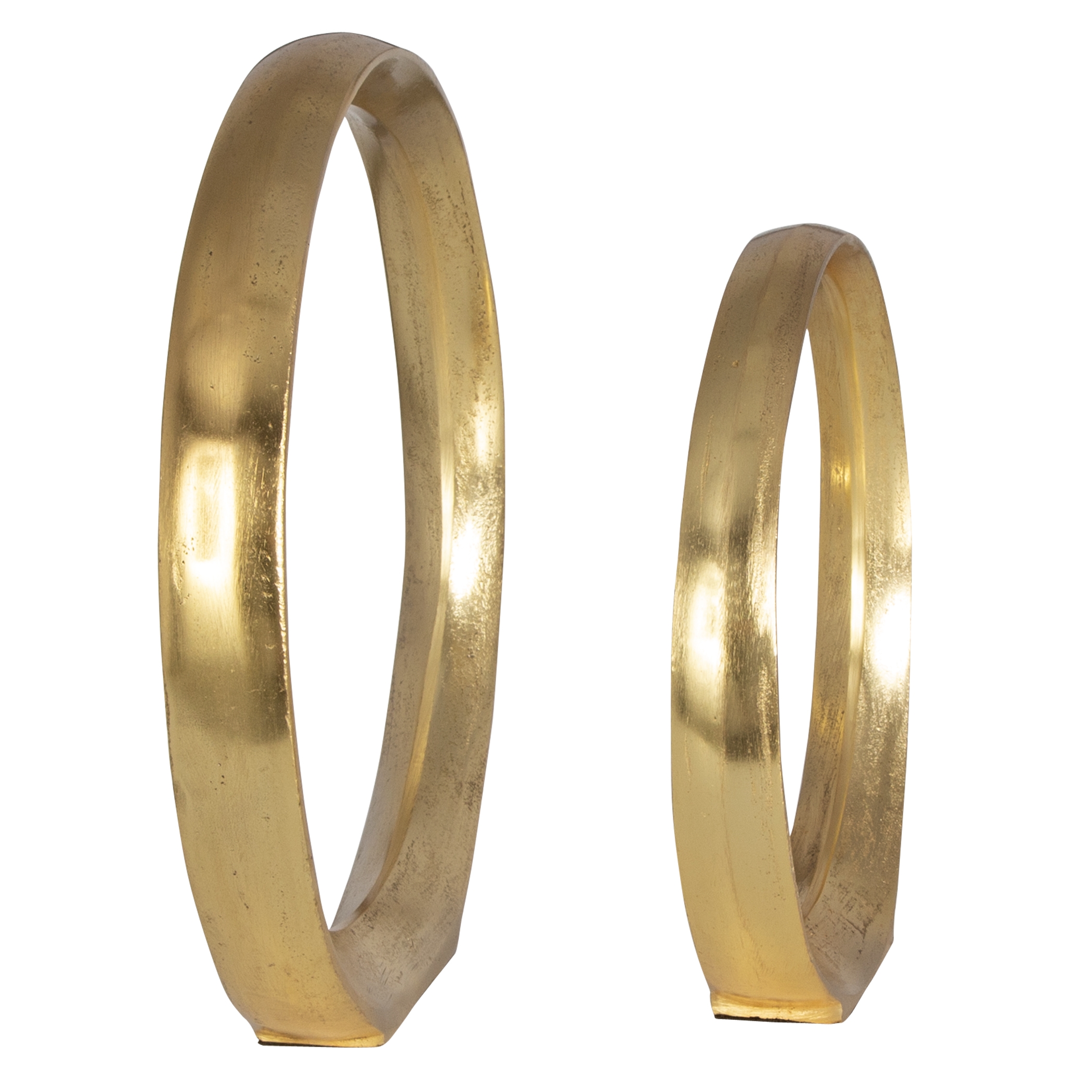 Jimena Gold Ring Sculptures Set/2 - Image 6