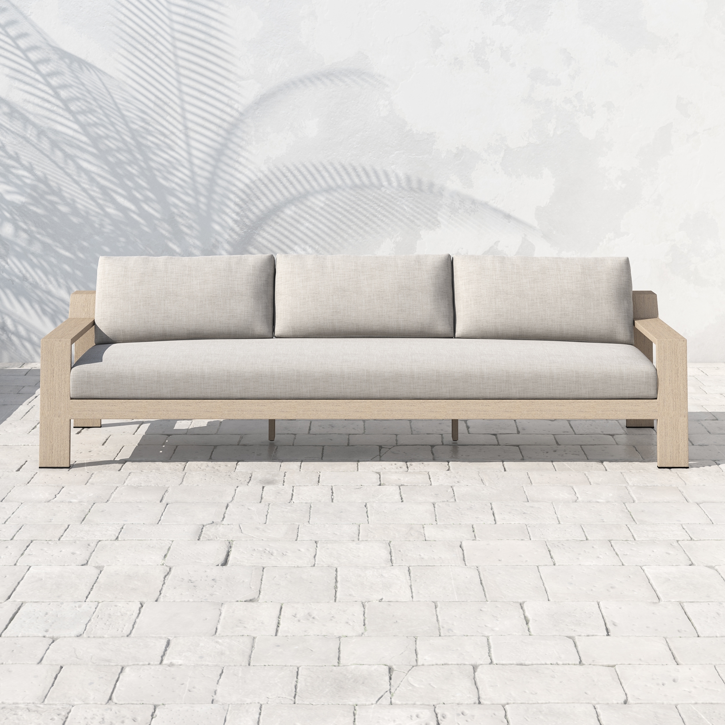 Monterey Outdoor Sofa-106"-Brown/Stone G - Image 5