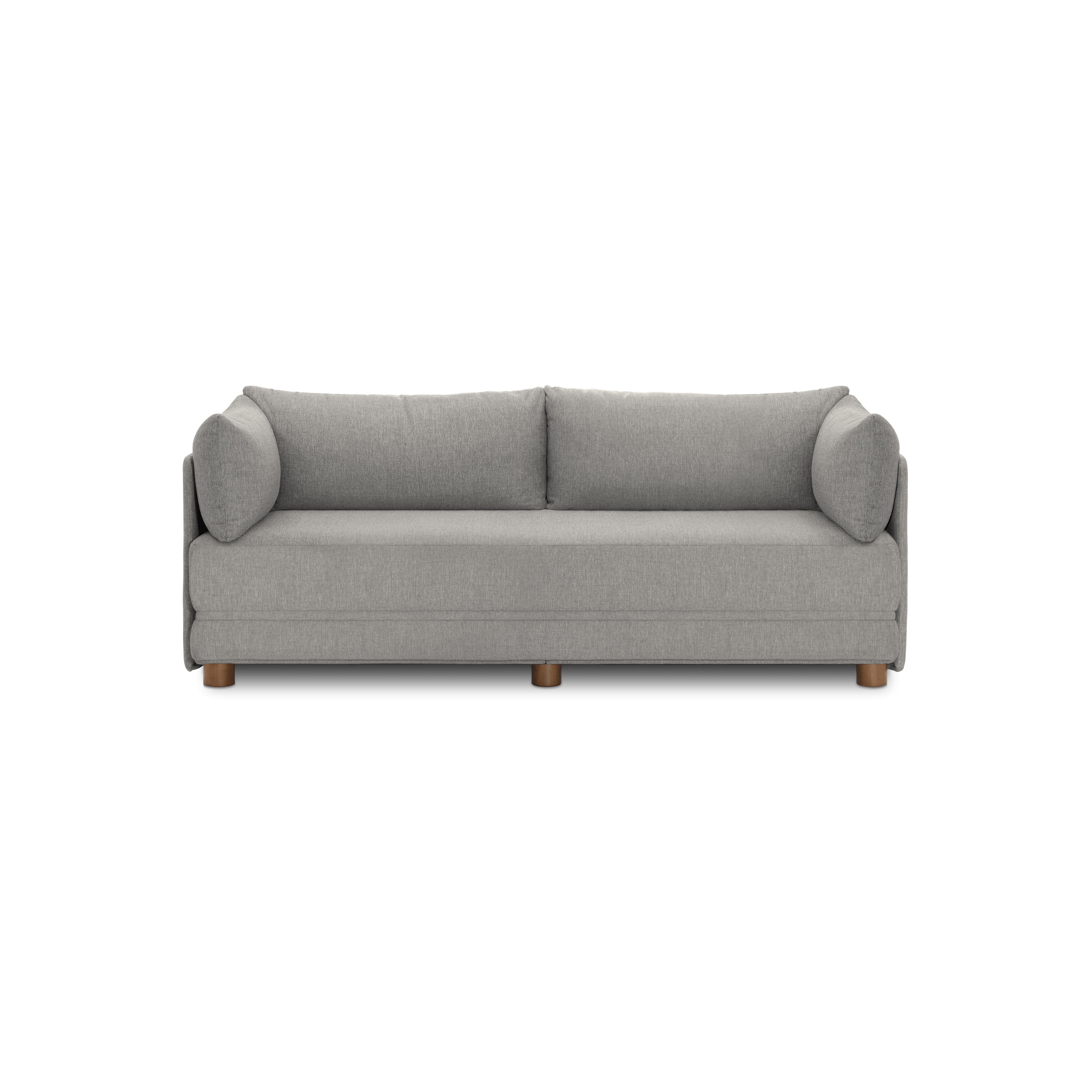 Shift Sleeper Sofa - Stone Grey - Performance Basketweave - Image 0