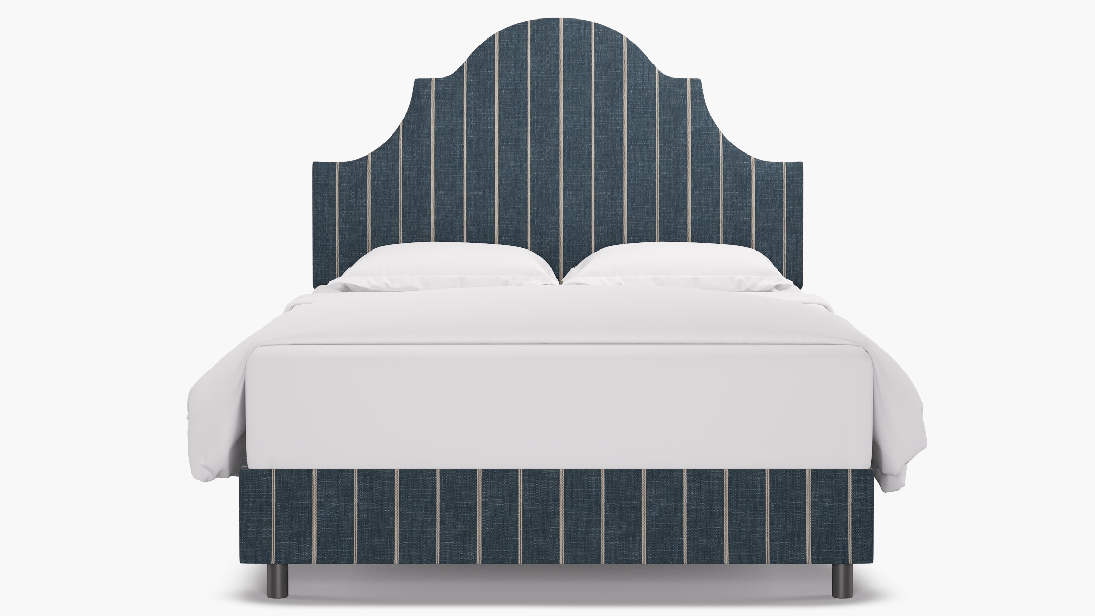 Regency Bed, Indigo Fritz, Queen - Image 0