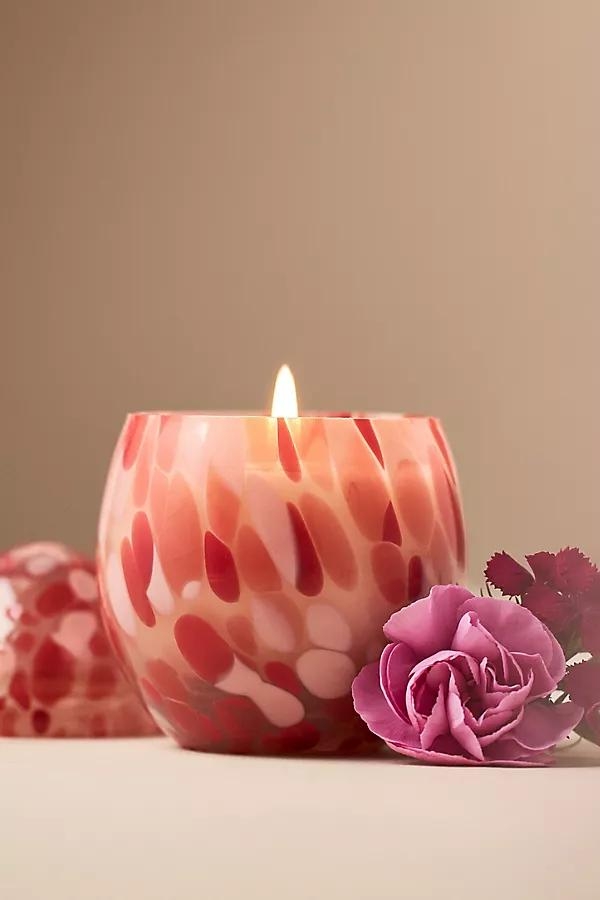 Mini Cheena Egg Floral Pink Peony & Neroli Glass Candle - Image 0