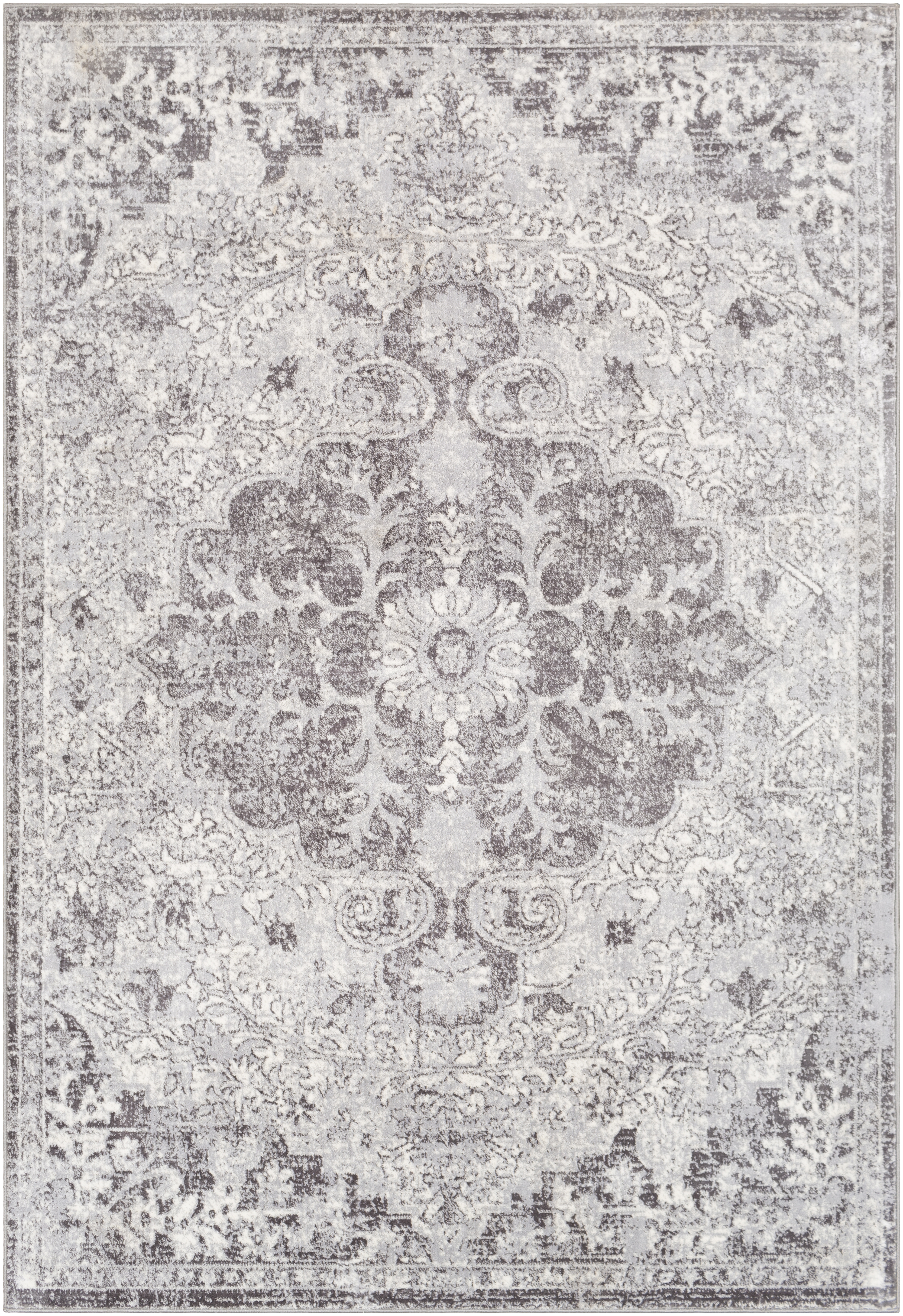 Wanderlust Gray Indoor 2' x 2'11" Machine Woven Rug - Image 0