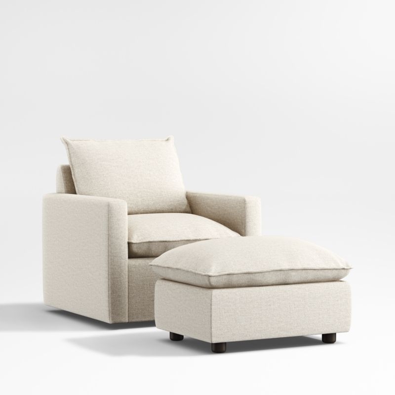Harbour Natural Flange Nursery Swivel Glider Chair - Image 2