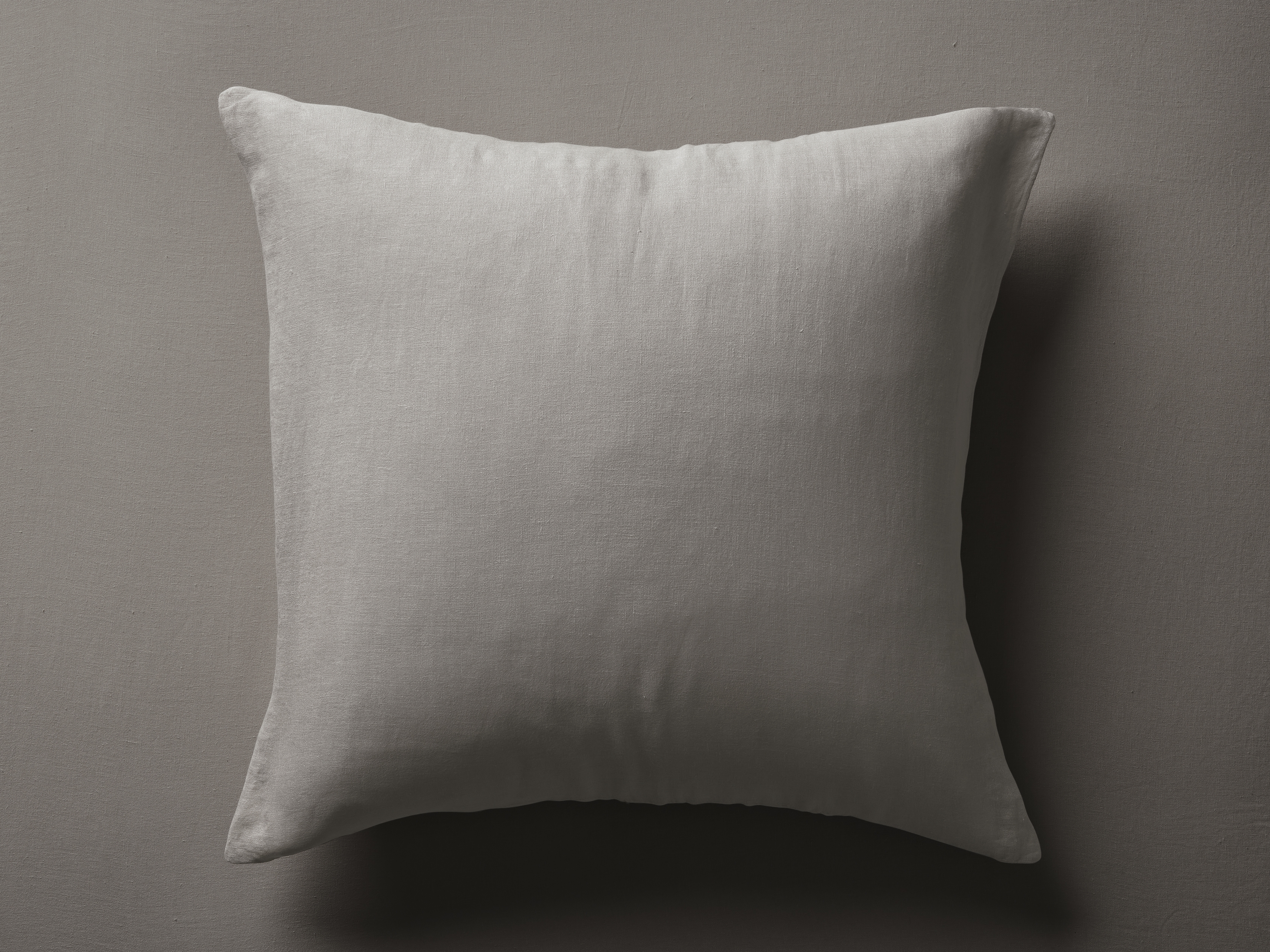 Italian Garment-Dyed Sham in Mink Linen Brown - Image 0