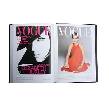 Vogue Covers Book, Italian Matte Metallic Finish Leather, Multi - Image 3