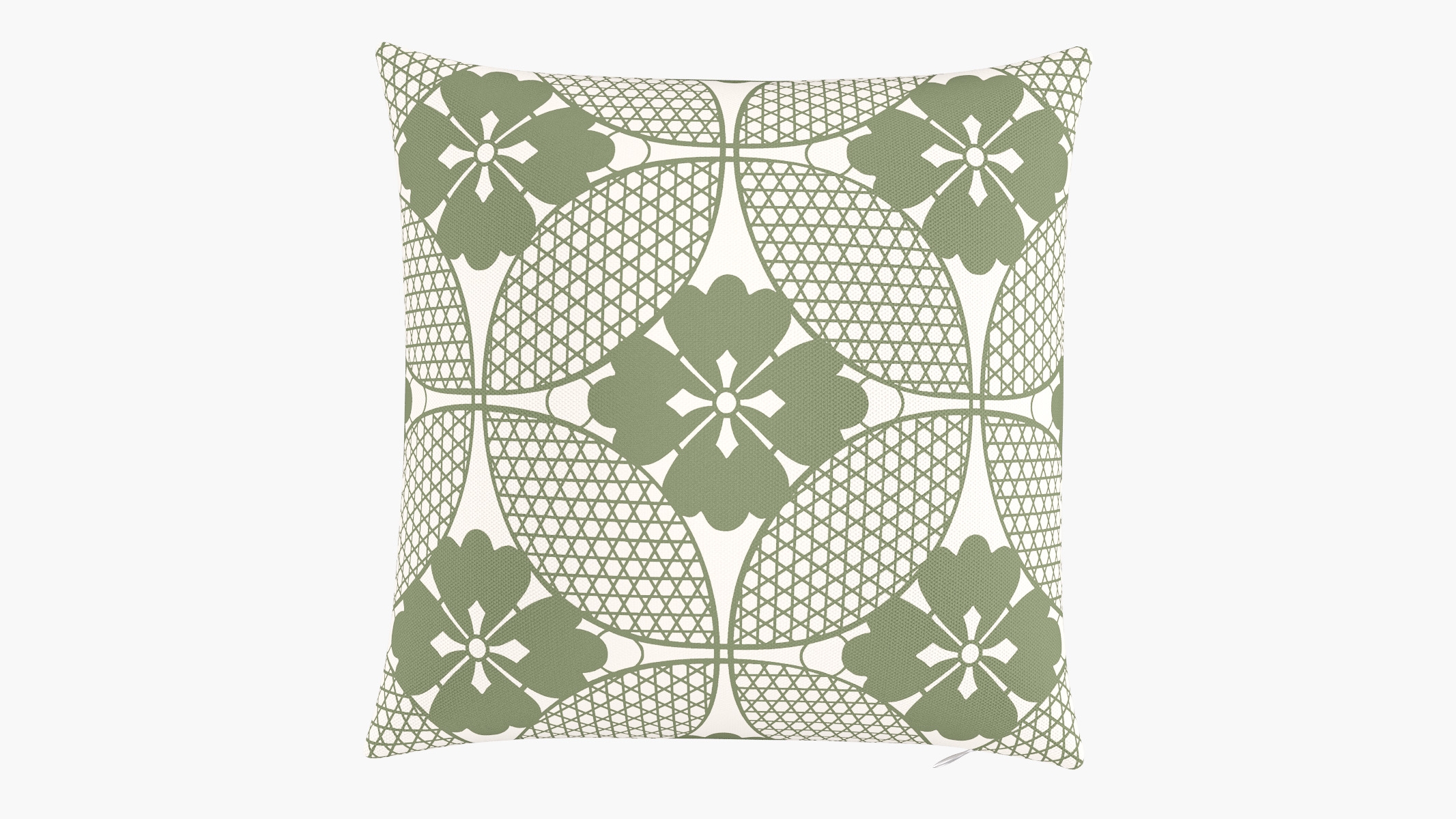 Throw Pillow 18", Sage Solaire, 18" x 18" - Image 0