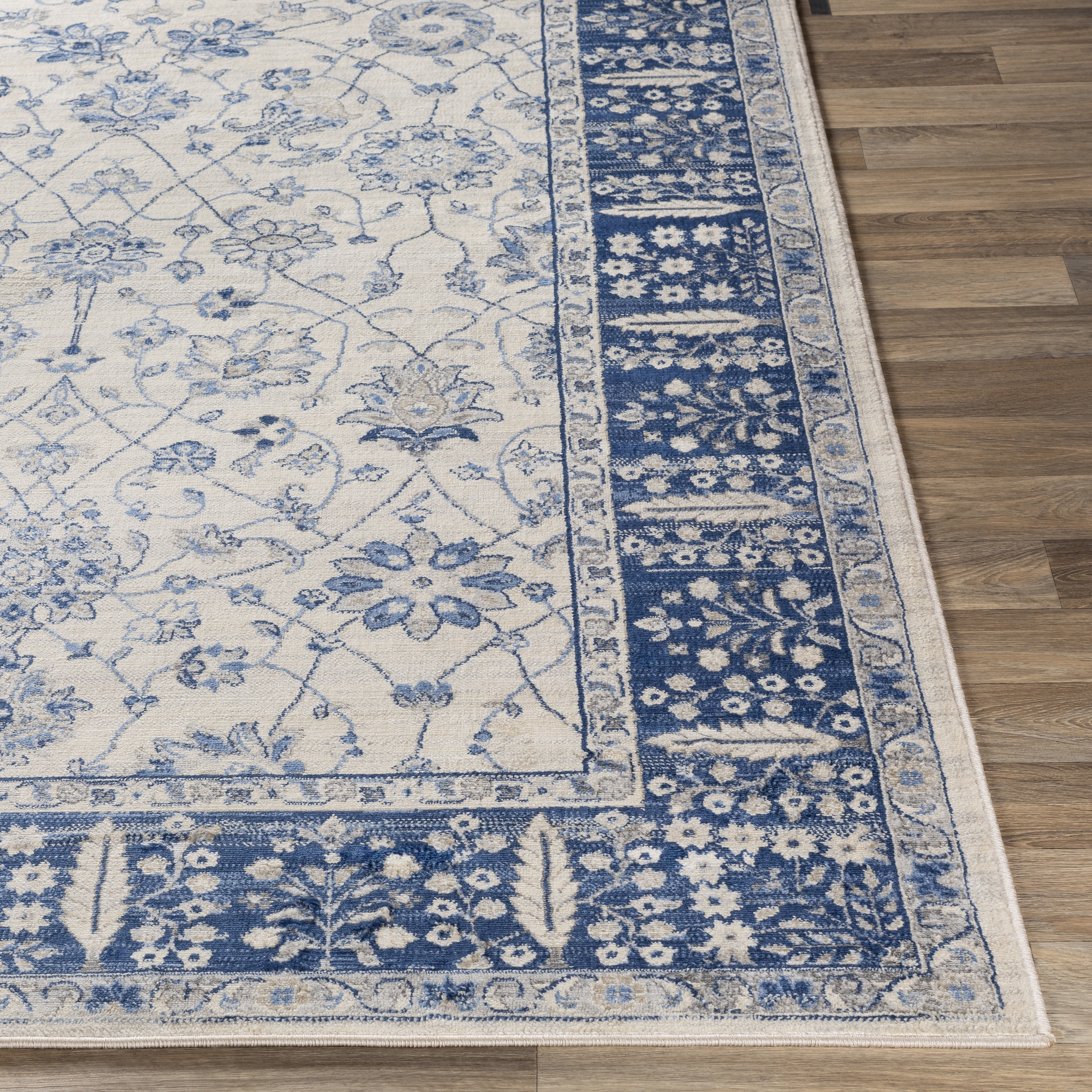 Monaco Blue Indoor 2' x 3' Machine Woven Rug - Image 2